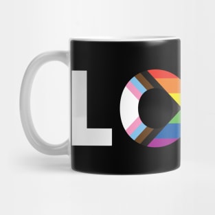 Progress Pride Flag LOVE Mug